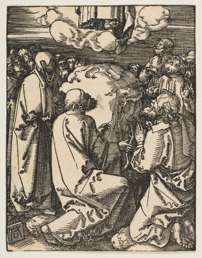 Himmelsfärden, från The Small Passion, ca. 1510. av Albrecht Dürer