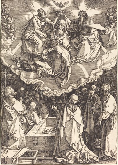 Jungfruns antagande och kröning av Albrecht Dürer