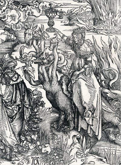 Den babyloniska horan, 1498, 1906 av Albrecht Dürer