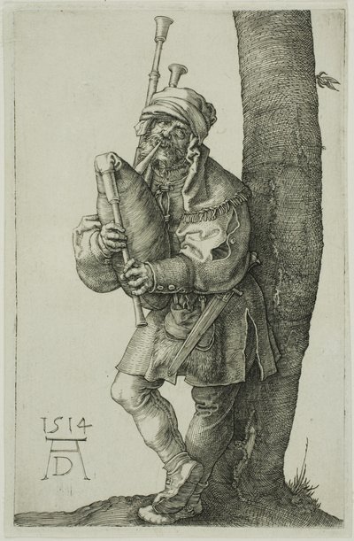 The Bag-Piper av Albrecht Dürer