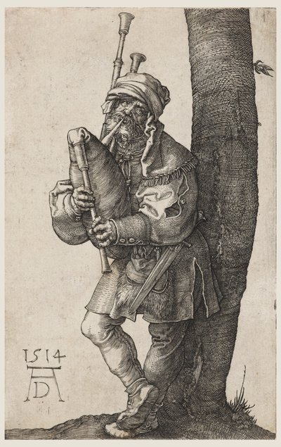 Säckpiparen av Albrecht Dürer