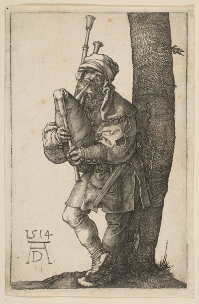Säckpiparen, 1514. av Albrecht Dürer