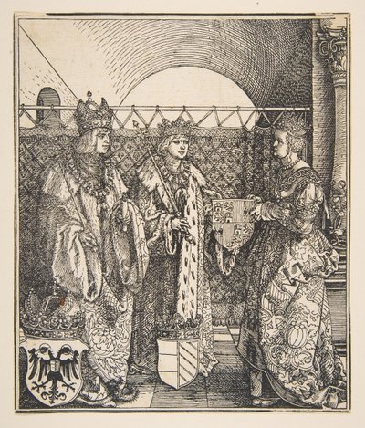 Trolovningen av Philip och Joanna.n.d. av Albrecht Dürer