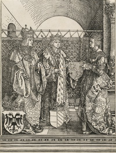 Filip den vackras trolovning med Jeanne av Kastilien, 1515. av Albrecht Dürer