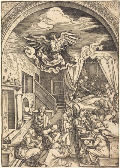 Jungfru Marias födelse av Albrecht Dürer