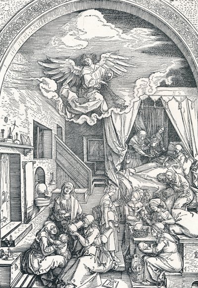 Jungfru Marias födelse, c1503-1504, 1906 av Albrecht Dürer