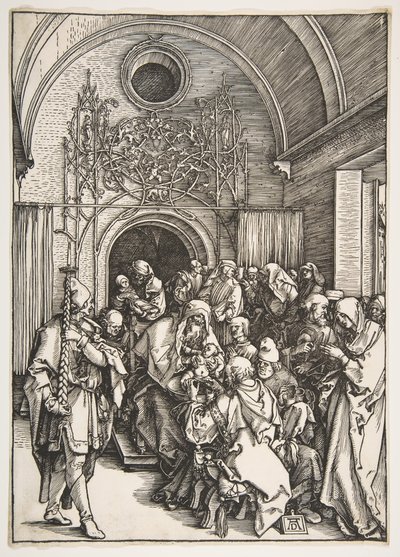 Omskärelsen, från The Life of the Virgin.n.d. av Albrecht Dürer