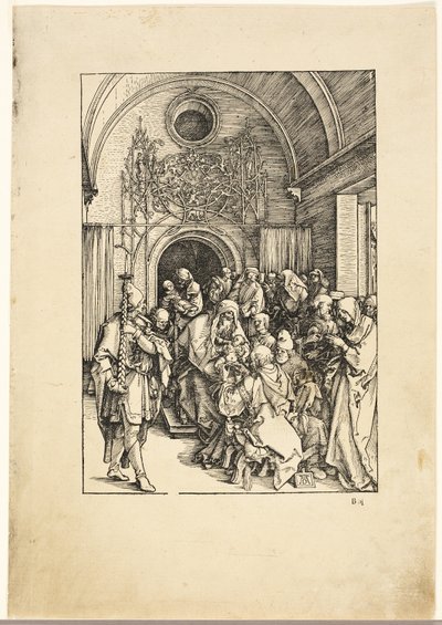 Kristi omskärelse, från Jungfruns liv av Albrecht Dürer