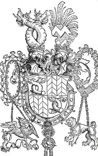 Florian Waldaufs vapen, 1500 1906 av Albrecht Dürer