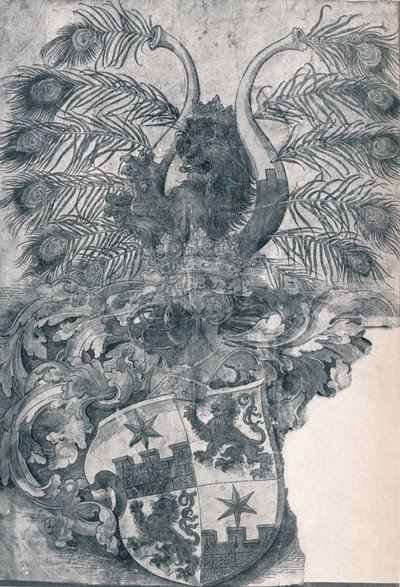 Wilhelms och Wolfgang Roggendorffs vapen, 1520 1906 av Albrecht Dürer
