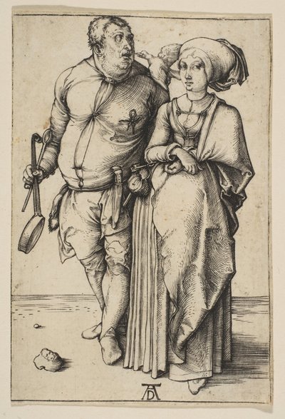 Kocken och hans fru, ca. 1496. av Albrecht Dürer