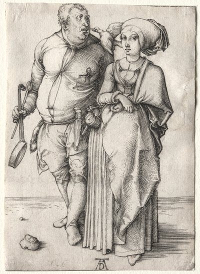 Kocken och hans fru, troligen 1497. av Albrecht Dürer