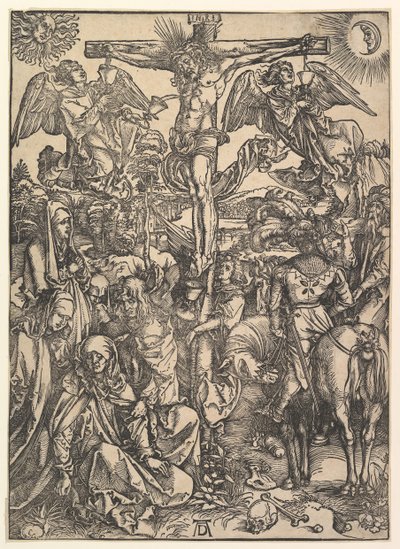 Korsfästelsen, från The Large Passion, ca. 1498. av Albrecht Dürer