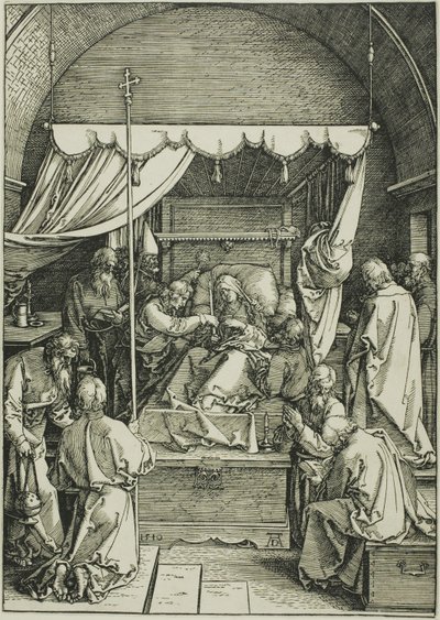 Jungfruns död, från Jungfruns liv av Albrecht Dürer