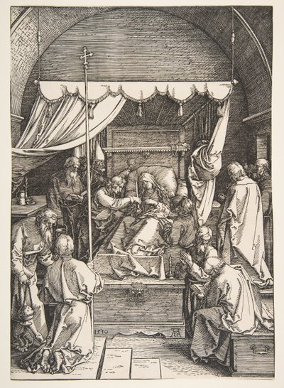 The Death of the Virgin, från The Life of the Virgin, 1510. av Albrecht Dürer