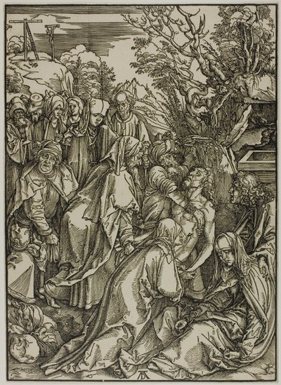 Depositionen, från The Large Passion av Albrecht Dürer