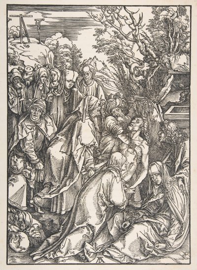 The Deposition of Christ, från The Large Passion.n.d. av Albrecht Dürer