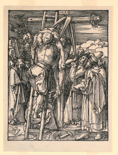 Nedstigningen från korset (The Deposition), från The Little Passion-serien av Albrecht Dürer