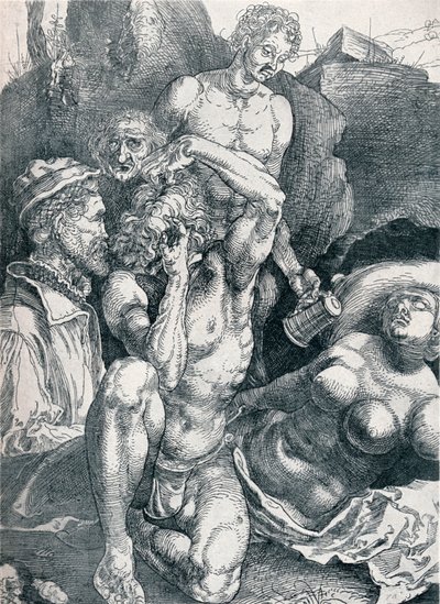 Den desperata mannen, 1513-1517 1906 av Albrecht Dürer