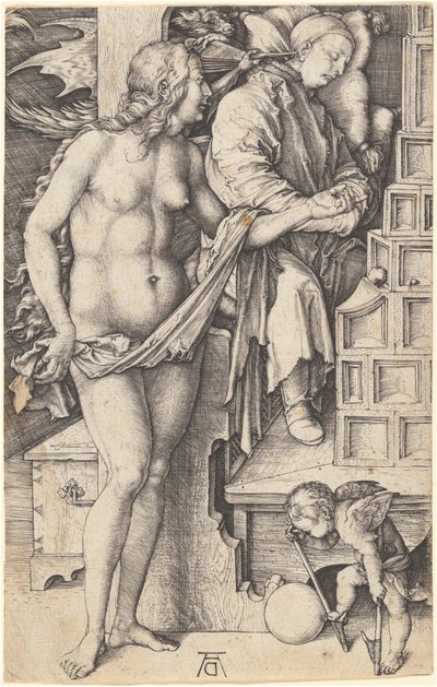 The Dream of the Doctor (Temptation of the Idler) av Albrecht Dürer