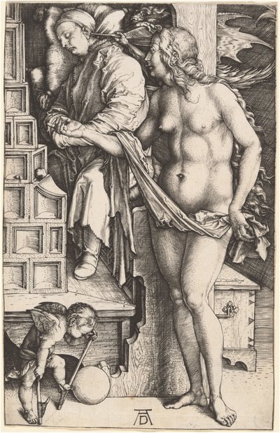 Doktorens dröm (Den latas frestelse) av Albrecht Dürer