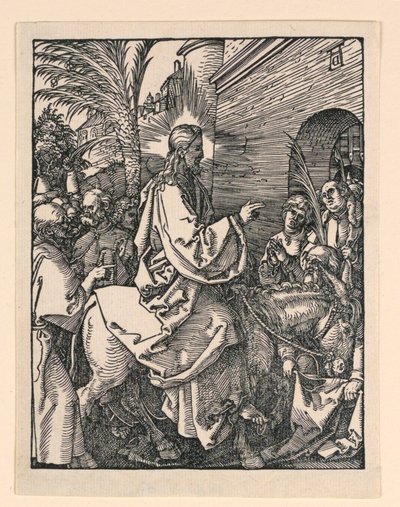 The Entrance of Christ in Jerusalem, från The Little Passion-serien av Albrecht Dürer
