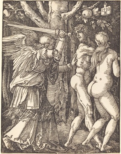 Utvisningen från paradiset av Albrecht Dürer