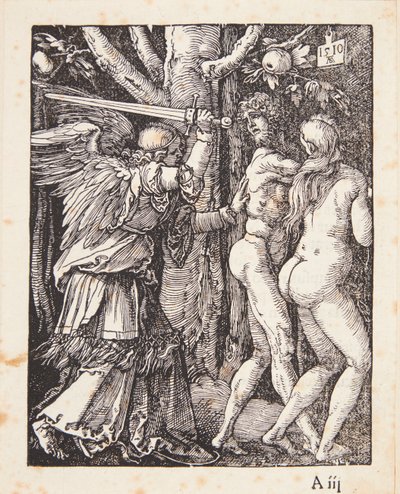 Utdrivningen ur paradiset av Albrecht Dürer