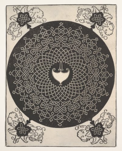 Den första knuten (interlace-mönster med vit medaljong) av Albrecht Dürer