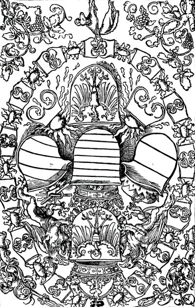 De fem kejserliga vapensköldarna, 1515 1906 av Albrecht Dürer