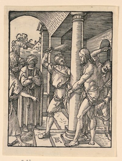 The Flagellation, från The Little Passion-serien av Albrecht Dürer
