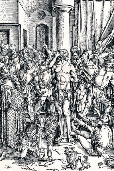 The flagellation of Christ, 1498 1906 av Albrecht Dürer