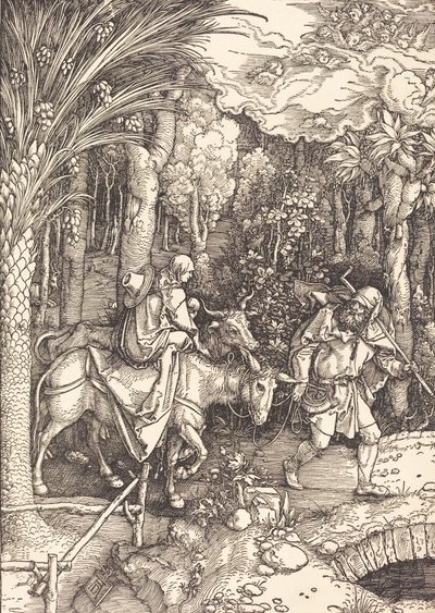 Flygningen till Egypten, ca. 1504. av Albrecht Dürer