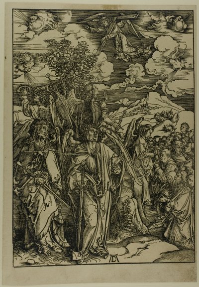 The Four Angels Staying the Winds, från The Apocalypse av Albrecht Dürer
