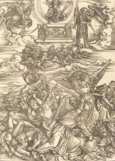 De fyra hämnande änglarna, 1498. av Albrecht Dürer