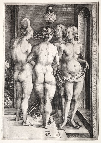 De fyra häxorna (fyra nakna kvinnor) av Albrecht Dürer