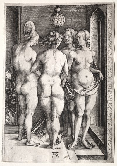 De fyra häxorna Fyra nakna kvinnor, 1497. av Albrecht Dürer