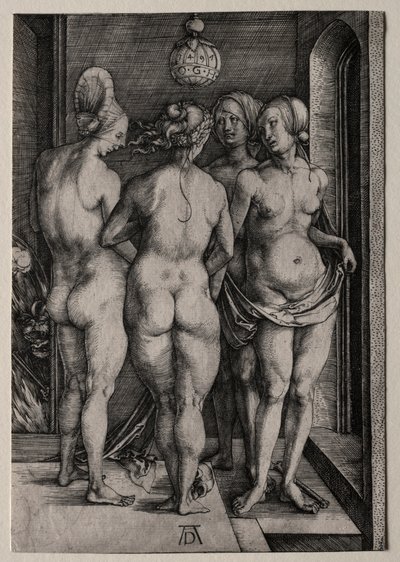 De fyra häxorna Fyra nakna kvinnor, 1497. av Albrecht Dürer