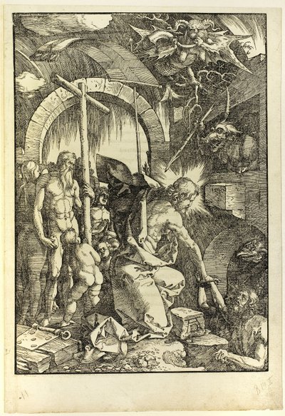 The Harrowing of Hell, från The Large Passion av Albrecht Dürer