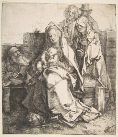 Den heliga familjen, 1512-13. av Albrecht Dürer
