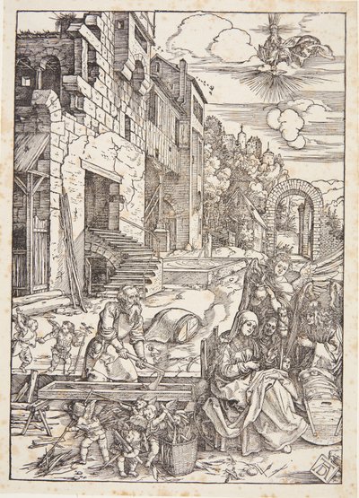 Den heliga familjen i Egypten av Albrecht Dürer