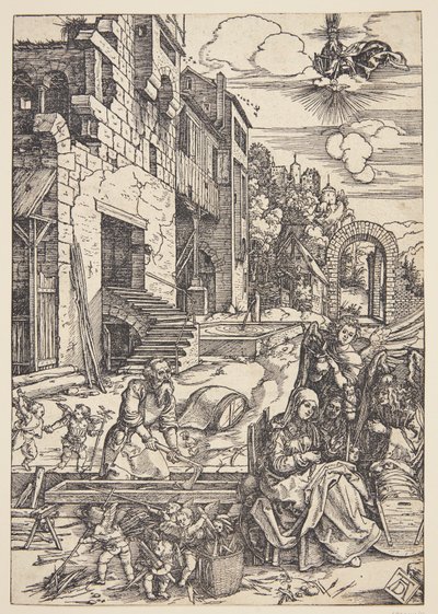Den heliga familjen i Egypten av Albrecht Dürer