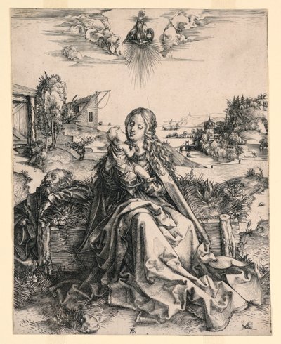 Den heliga familjen med fjäril av Albrecht Dürer