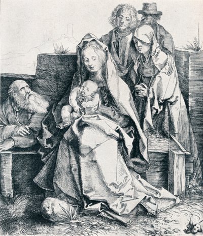 Den heliga familjen med Johannes, Magdalena och Nikodemus, 1512 1906 av Albrecht Dürer