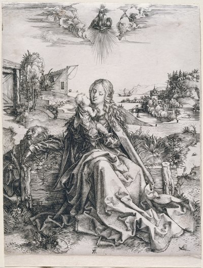 Den heliga familjen med trollsländan av Albrecht Dürer