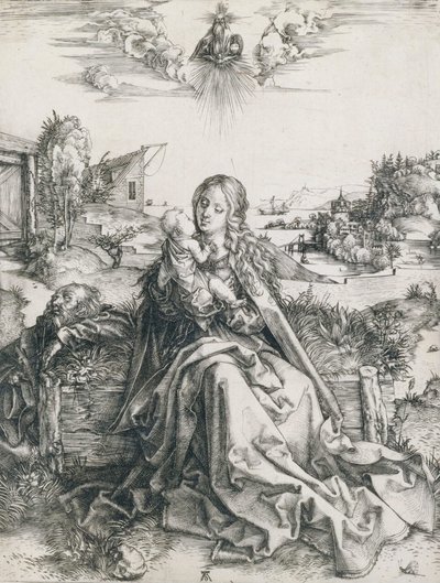 Den heliga familjen med trollsländan av Albrecht Dürer