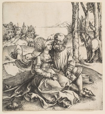 Det illa sorterade paret, ca. 1495. av Albrecht Dürer