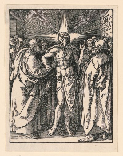 The Incredulity of Saint Thomas, från The Little Passion-serien av Albrecht Dürer