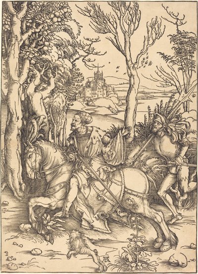 Riddaren till häst och Lansquenet av Albrecht Dürer