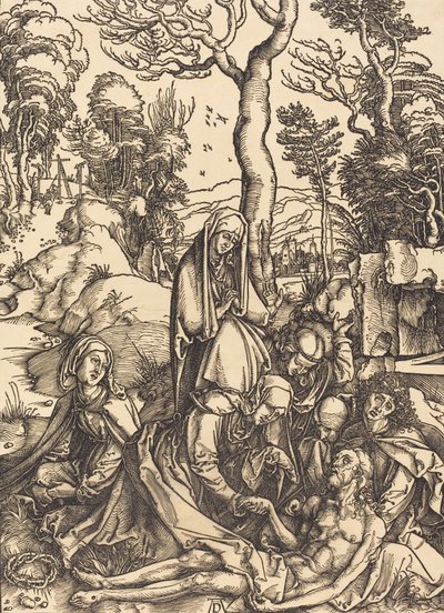 Klagovisan, c. 14981499. av Albrecht Dürer